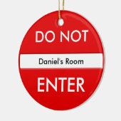 ドア・ハンガーに入らないで下さい セラミックオーナメント (左)