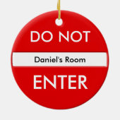 ドア・ハンガーに入らないで下さい セラミックオーナメント (裏面)