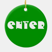 ドア・ハンガーのオーナメントを妨げませんでしたり、または参加させないで下さい セラミックオーナメント (裏面)