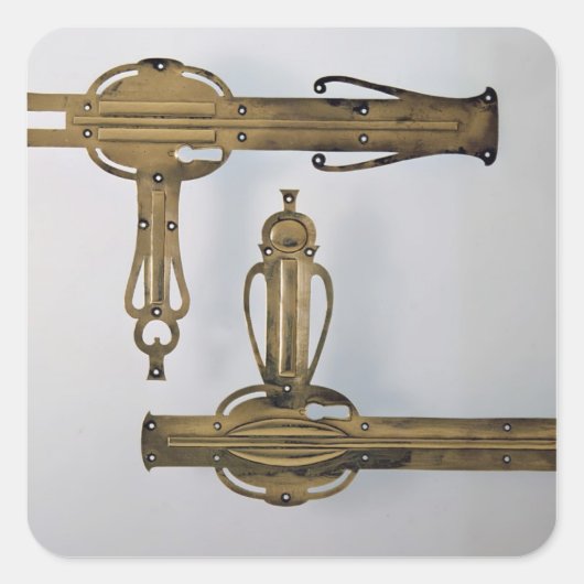 ドア・ハンドル, 1898-99#ドアハンドル# スクエアシール (正面)