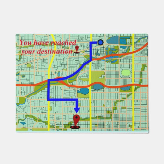 ドア・マットあなたの行先に達しました! ドアマット (正面)