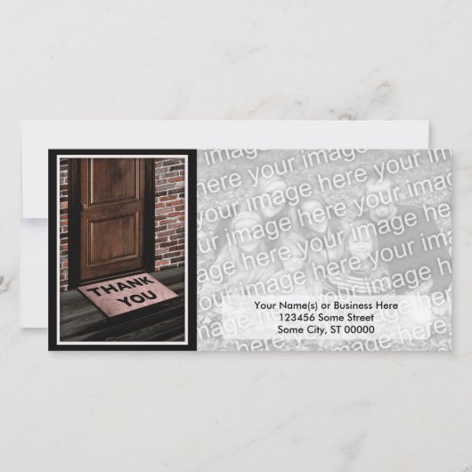 ドア・マットありがとう サンキューカード (正面)