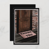 ドア・マットありがとう 招待状 (正面/裏面)