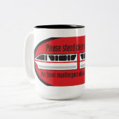 ドア-モノレールのマグの澄んに立てて下さい ツートーンマグカップ (正面左)