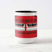 ドア-モノレールのマグの澄んに立てて下さい ツートーンマグカップ (中央)