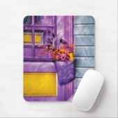 ドア-ラベンダー マウスパッド (マウス)
