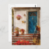 ドア – Blue Front Door ポストカード (正面/裏面)