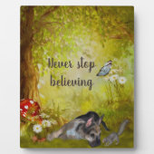 ドイストップ信じツの羊飼い犬 フォトプラーク (正面)