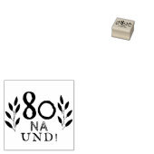 ドイッおもしろいトドイツ80ナ80誕生日 ラバースタンプ (押印)