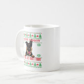ドイツいけなの羊飼いの醜いクリスマスセーター コーヒーマグカップ (正面左)