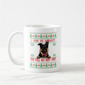 ドイツいけなの羊飼いの醜いクリスマスセーター コーヒーマグカップ (左)