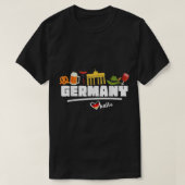 ドイツおみやげシャツ旅行ギフト男性へヨーロッパ Tシャツ (デザイン正面)