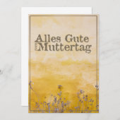 ドイツおめでたい母の日オンヴィンテージ草地 (正面/裏面)