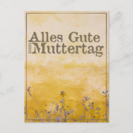 ドイツおめでたい母の日オンヴィンテージ草地 シーズンポストカード