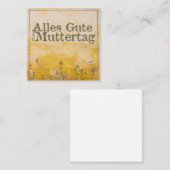 ドイツおめでたい母の日オンヴィンテージ草地 ノートカード (正面/裏面)