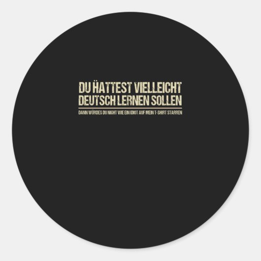 ドイツおもしろいことわざ ラウンドシール (正面)