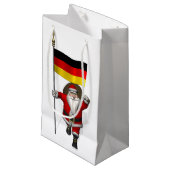 ドイツおもしろいの看板があるサンタクロース スモールペーパーバッグ (正面アングル)