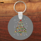 ドイツおもしろいの羊飼いのクリスマスツリー装飾 キーホルダー (正面)