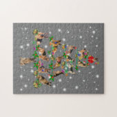 ドイツおもしろいの羊飼いのクリスマスツリー装飾 ジグソーパズル (横)