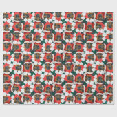 ドイツおもしろいの羊飼いのクリスマスパターン ラッピングペーパー (フラット)