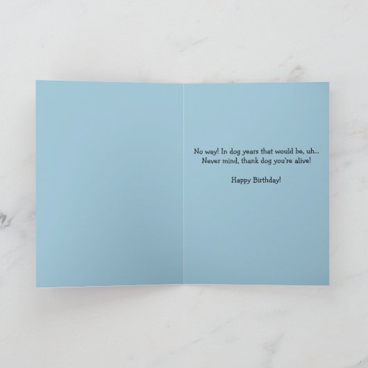 ドイツおもしろいの羊飼い人形30歳の誕生日カード カード (内部)