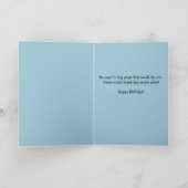 ドイツおもしろいの羊飼い子犬40歳の誕生日カード カード (内部)