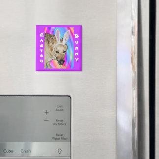 ドイツおもしろいの羊飼い犬とイースターバニーの耳 マグネット