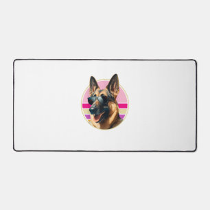 ドイツおもしろいの羊飼い犬のデザインアートコスチュームOutfi デスクマット