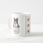 ドイツおもしろいの羊飼い犬の恋人 コーヒーマグカップ (正面左)