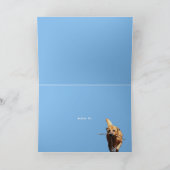 ドイツおもしろいシェパードミックス誕生日カード シーズンカード (内部)