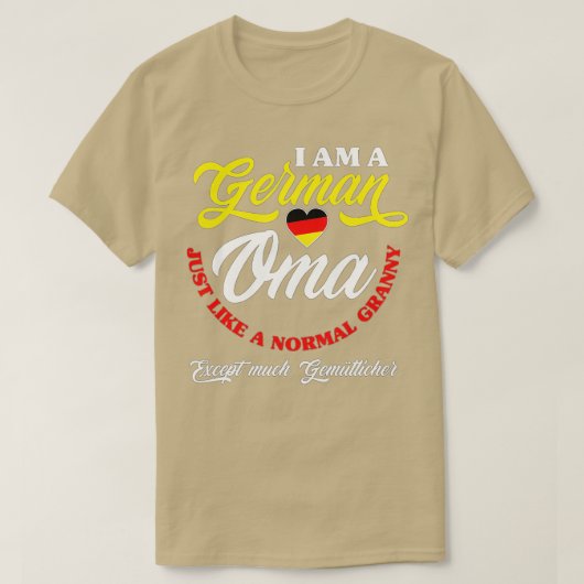 ドイツおもしろいドイツOmaドイツGranny Deutsche Om Tシャツ (デザイン正面)