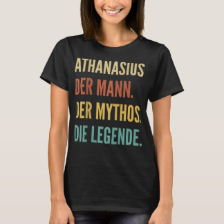 ドイツおもしろい名デザイン- Athanasius Tシャツ
