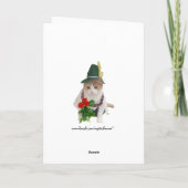 ドイツおもしろい猫バレンタイン シーズンカード (裏面)