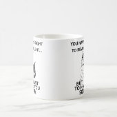 ドイツおもしろい羊飼い静かの権利 コーヒーマグカップ (中央)