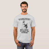 ドイツおもしろい羊飼い静かの権利 Tシャツ (正面フル)