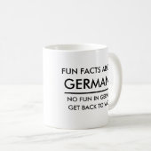 ドイツおもしろマグカップについてのおもしろい事実 コーヒーマグカップ (正面右)