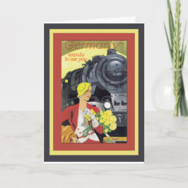 ドイツがあなたに会いたがっているヴィンテージ カード