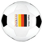 ドイツとドイツ国旗と名前のサッカーボール サッカーボール (回転)