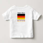 ドイツとドイツ国旗のカスタマイズ商品 トドラーTシャツ (裏面)