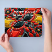 ドイツとフライヤーカラーズデザイン チラシ (手)