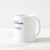 ドイツについてのおもしろい事実、ドイツマグのおもしろい無し コーヒーマグカップ (正面右)