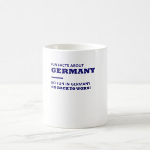 ドイツについてのおもしろい事実、ドイツマグのおもしろい無し コーヒーマグカップ