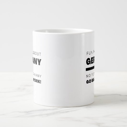 ドイツに関するおもしろい ジャンボコーヒーマグカップ (正面)