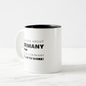 ドイツに関するおもしろい ツートーンマグカップ (正面左)