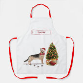 ドイツのおもしろい牧羊犬 エプロン (正面)