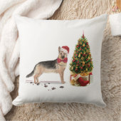 ドイツのおもしろい牧羊犬 クッション (ブランケット)