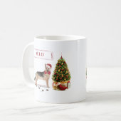 ドイツのおもしろい牧羊犬 コーヒーマグカップ (正面左)