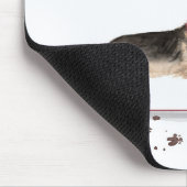 ドイツのおもしろい牧羊犬 マウスパッド (コーナー)