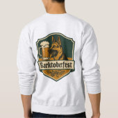 ドイツのおもしろい羊飼いTシャツ「Barktoberfest」 スウェットシャツ (裏面)