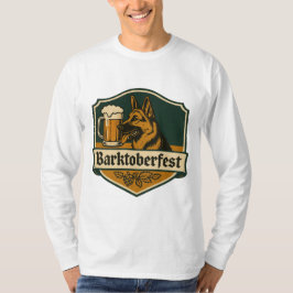 ドイツのおもしろい羊飼いTシャツ「Barktoberfest」 Tシャツ
